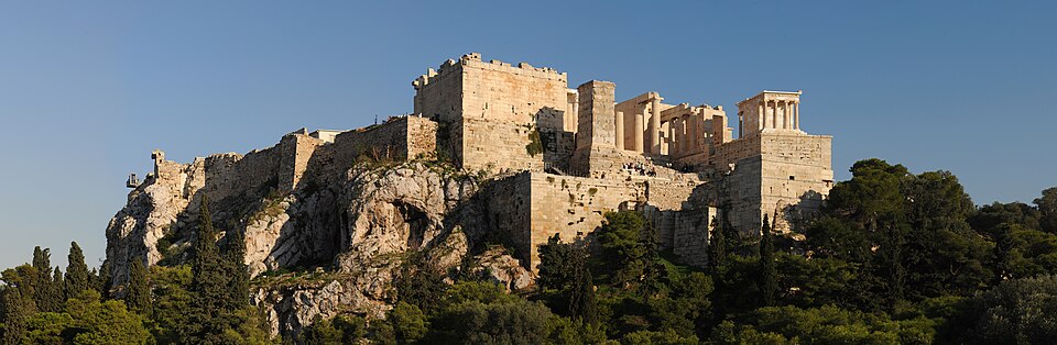 Acropolis panoramic view from Areopagus hill