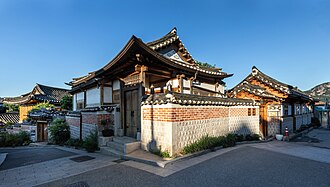 Bukchon Hanok Village golden hour