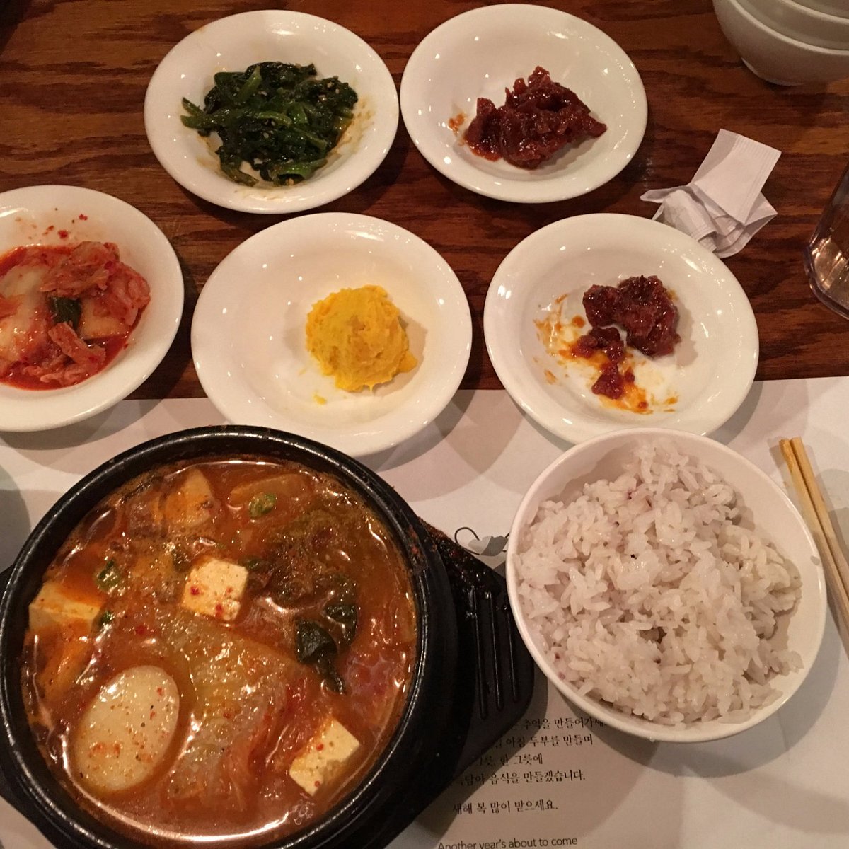 Cho Dang Gol kimchi tofu stew