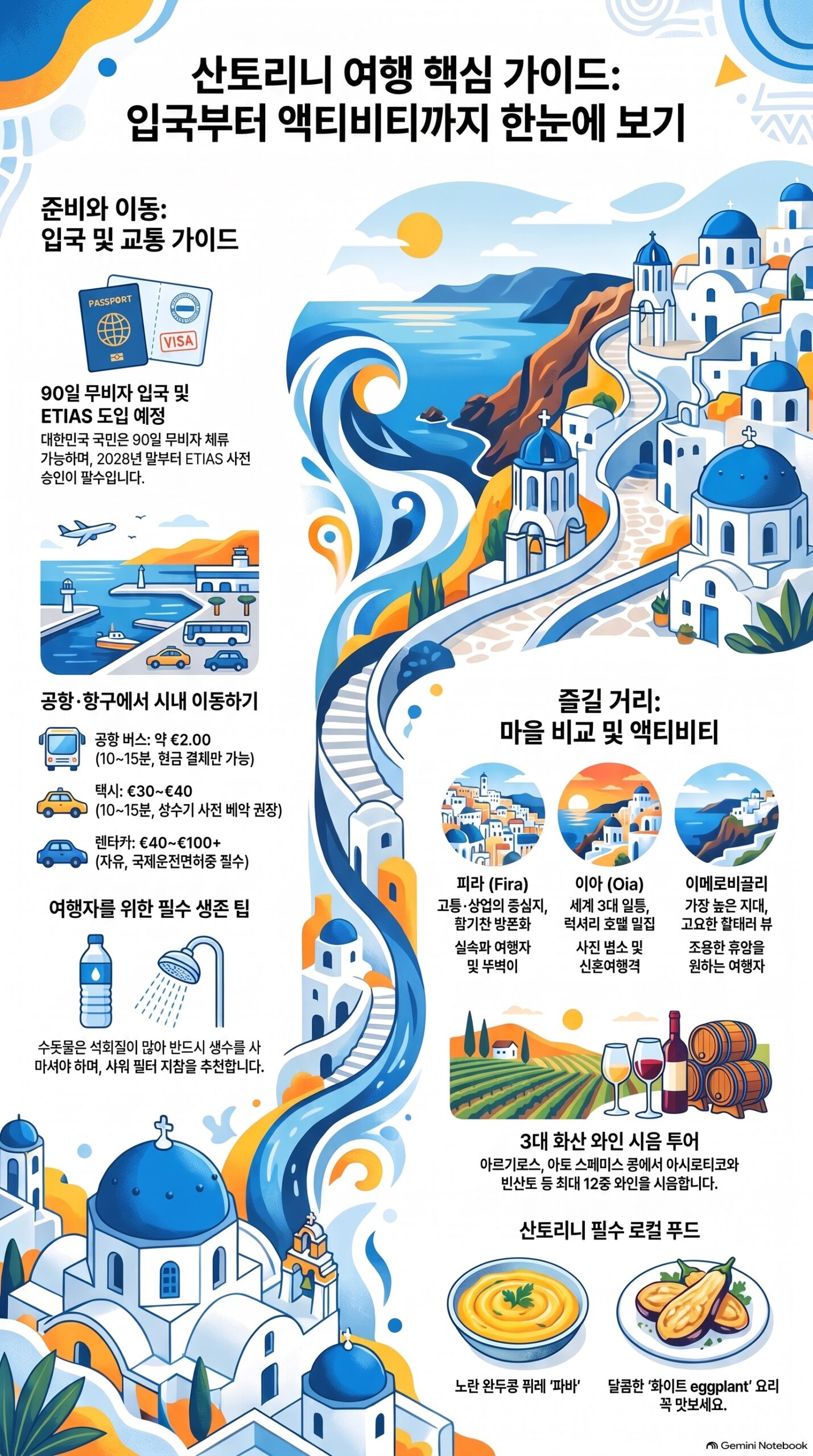 산토리니 인포그래픽